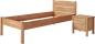 Preview: Massivholzbett "Olivia" aus Kernbuche in bequemer Komforthöhe 90x200