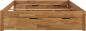 Preview: Massivholzbett "Santos" ohne Kopfteil mit Schubladen - Wildeiche geölt